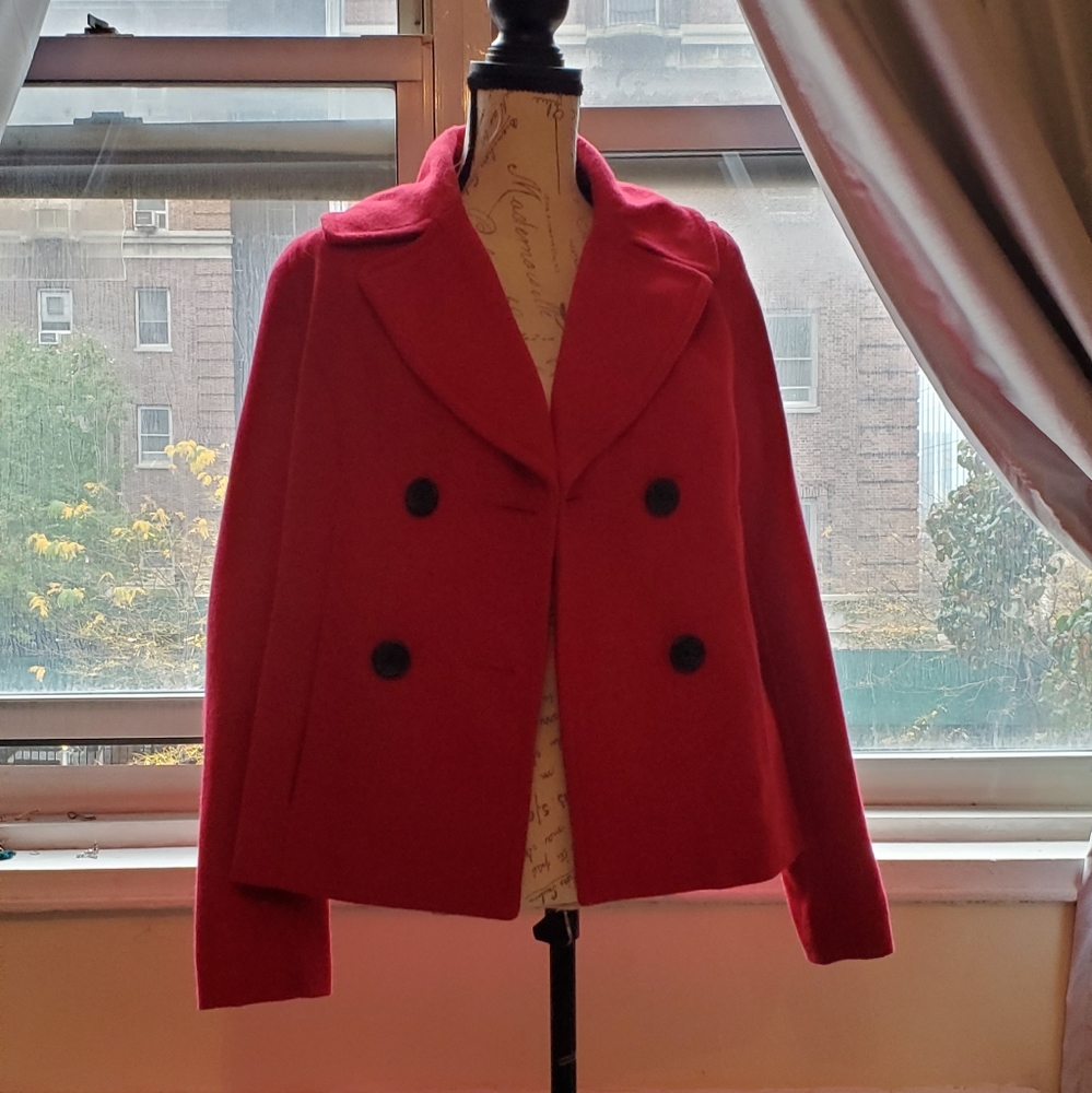 Red Pea Coat